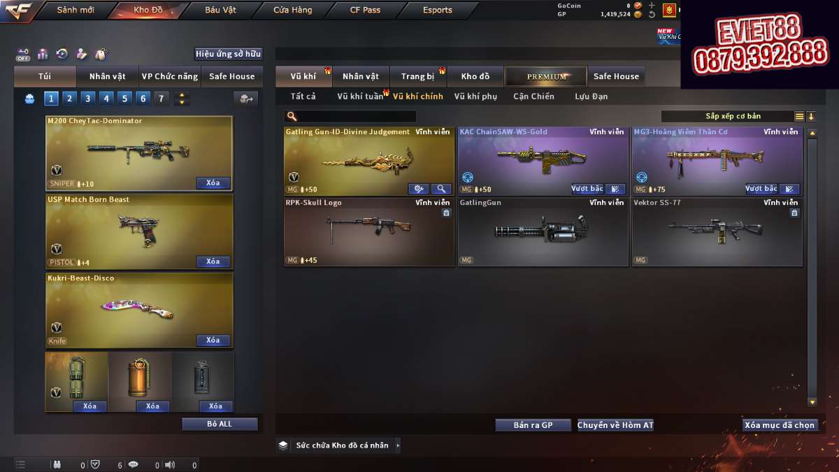 shop acc cf uy tin gia re